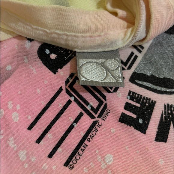 Vintage 1990 Ocean Pacific Planet Surf T-Shirt - Picture 4 of 4